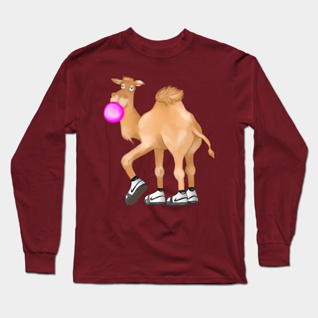 Camel Long Sleeve T-Shirt by D_S_998